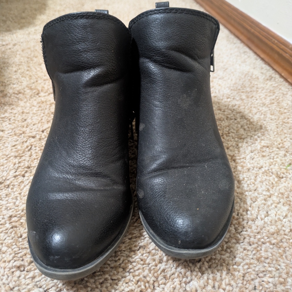 Steve Madden Black Ankle Booties